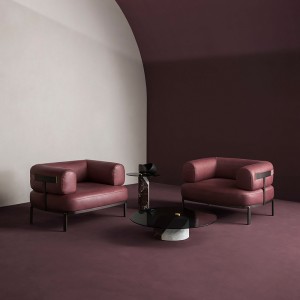 Dearadhna hIodáile Tábla caife gloine tempered táblanua-aimseartha plionta marmair le haghaidh troscán seomra suí